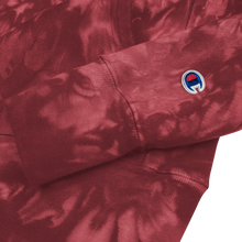 Cargar imagen en el visor de la galería, Sudadera con capucha tie-dye rojo cereza