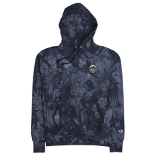 Cargar imagen en el visor de la galería, Sudadera con capucha tie-dye azul marino oscuro
