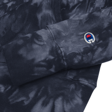 Cargar imagen en el visor de la galería, Sudadera con capucha tie-dye azul marino oscuro
